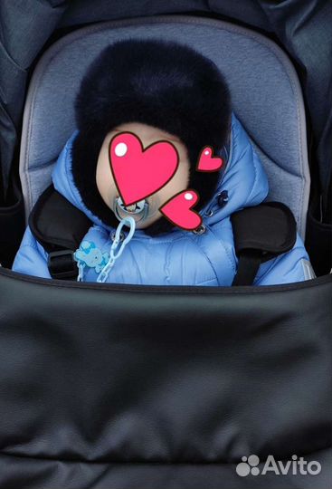 Зимняя шапка-ушанка детская