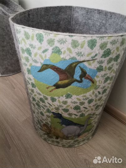 Корзина для игрушек войлочная прочная