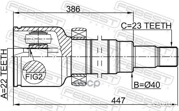 2111-fociimtrh шрус внутренний правый с валом к