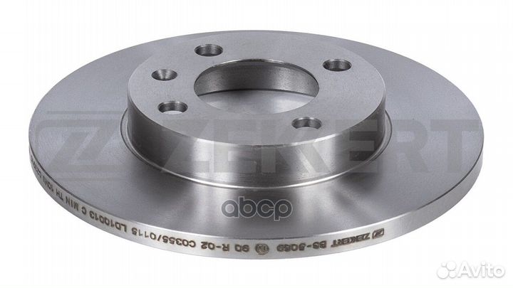 Диск торм. перед. Audi 80 II III 75- Seat Ibi