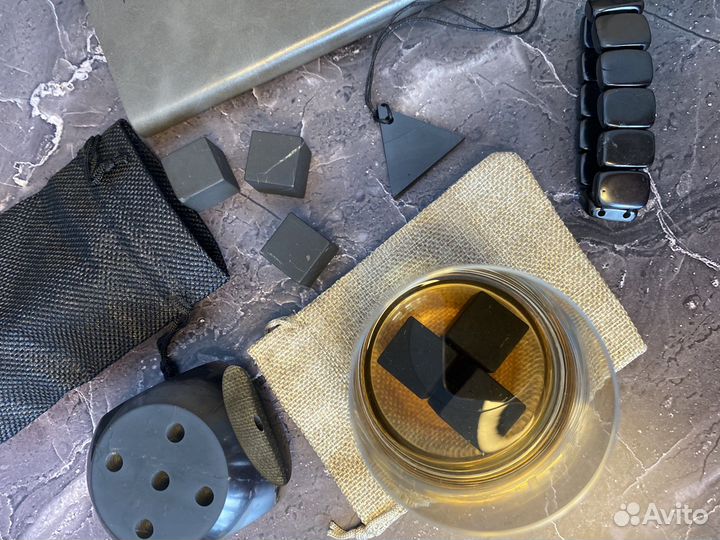 Камни для виски из шунгита набор «Ise stone”