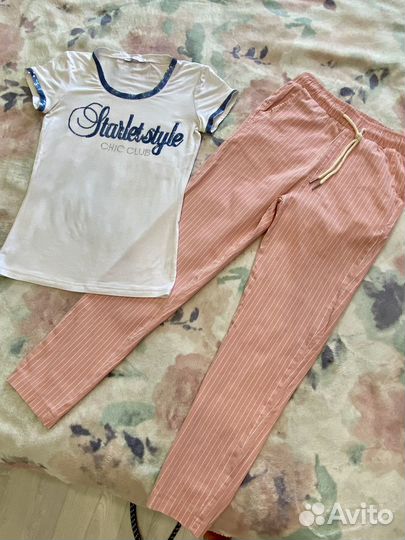 Одежда пакетом джинсы костюм футболка комбинезон