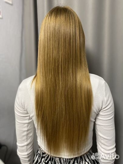 Кератиновое выпрямление волос