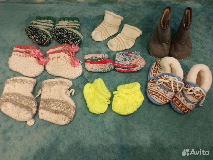 Детские пинетки, носочки 0 до 1 года