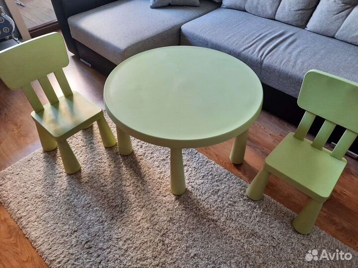 Стол и 2 стула Икеа Маммут