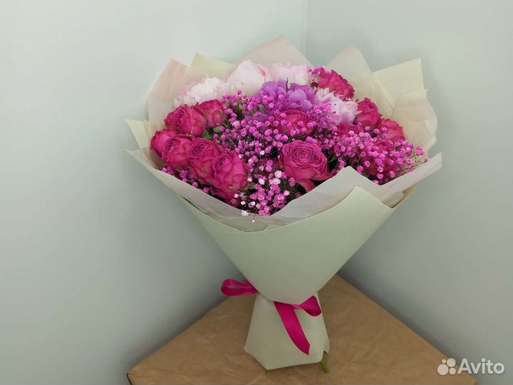 Букет с красными розами 51 шт. Доставка