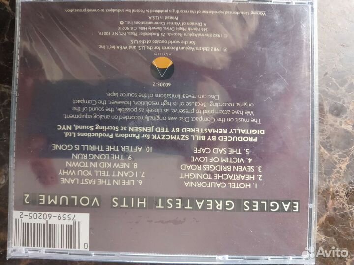 Cd диски Eagles cша, Германия, Швеция