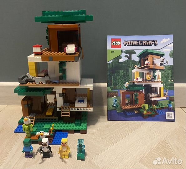 Lego Minecraft 21174 б/у Современный дом на дереве
