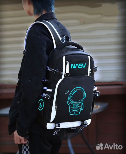 Рюкзак школьный светящийся портфель ранец в школу