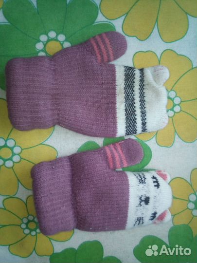 Варежки зимние детские