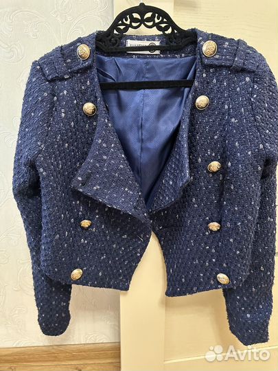 Жакет твид укороченный