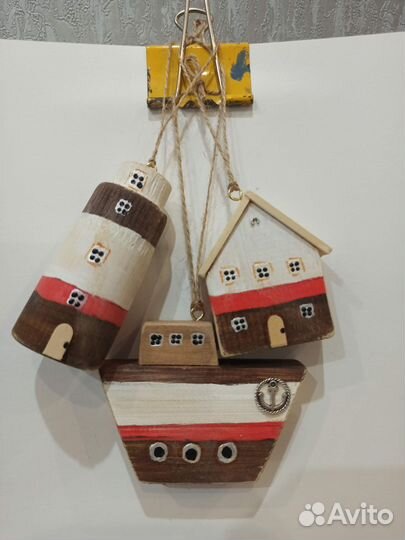 Деревянные игрушки на елку