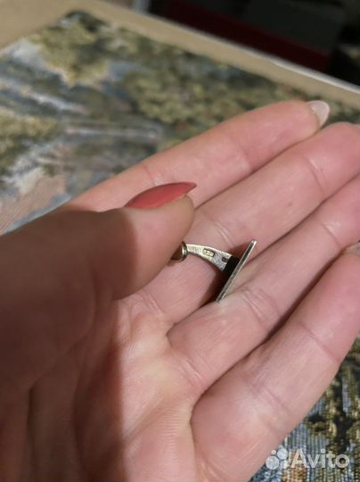 Запонки 875 пробы