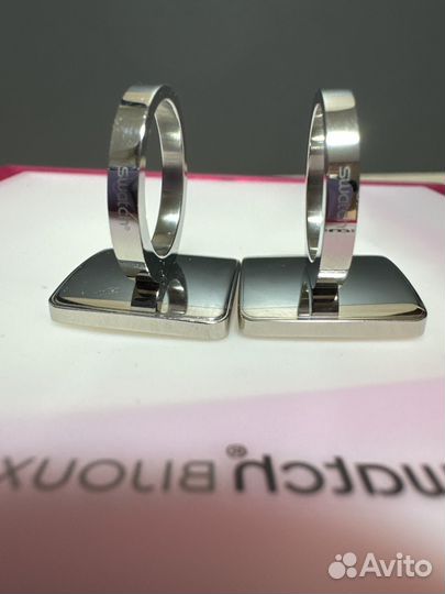 Кольцо Flowercage из нержавеющей стали и атласа