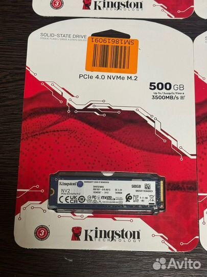 SSD диски kingston NV2 500GB (новые)