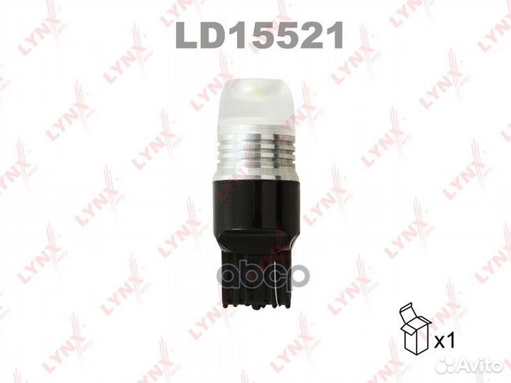 Лампа светодиодная LED W21W T20 12V W3x16d SMDx