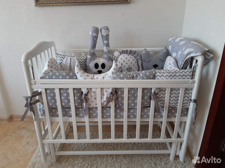 Бортики в детскую кроватку