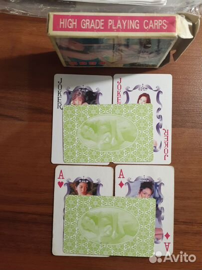 Игральные карты 90-х г.г. Эротика. Пластик