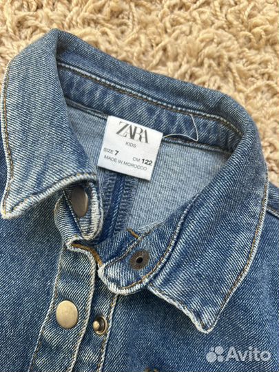 Джинсовый сарафан zara 122