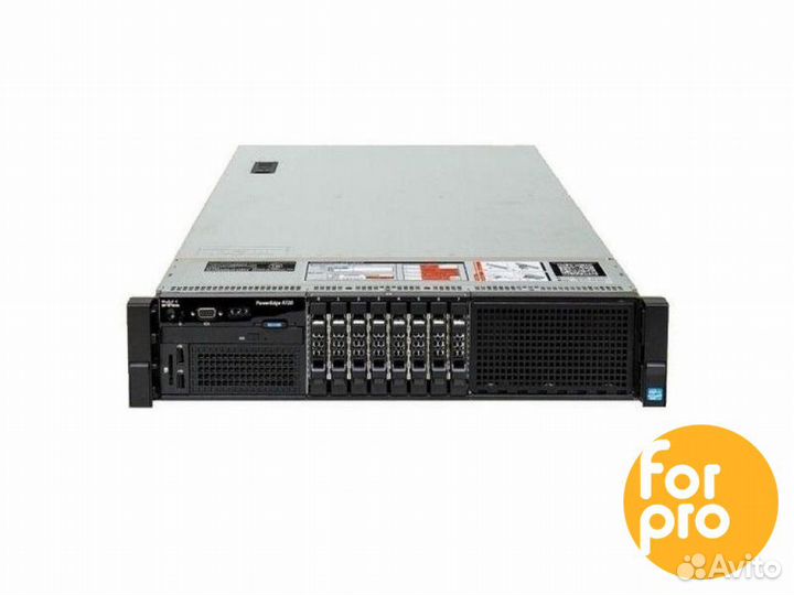 Сервер dell R720 8SFF 2xE5-2640 144GB, H710