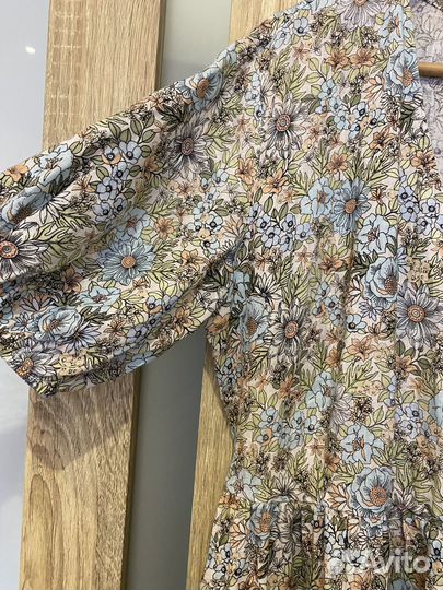 Платье Unique fabric черешня country textile лен