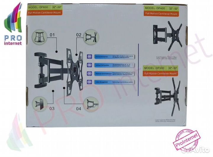 Кронштейн для тв North Bayou Emmy Mount NB DF600