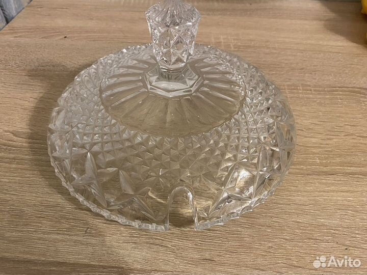Крышка к крюшоннице хрусталь СССР