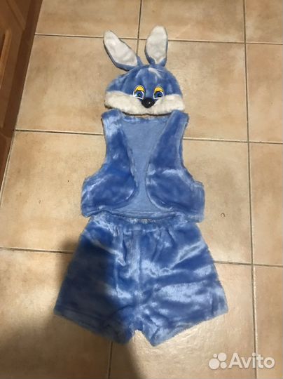 Новогодний костюм зайчика на 3 года 92-98 размер