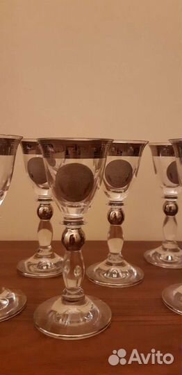 Фужеры из богемского стекла. (Чехия)