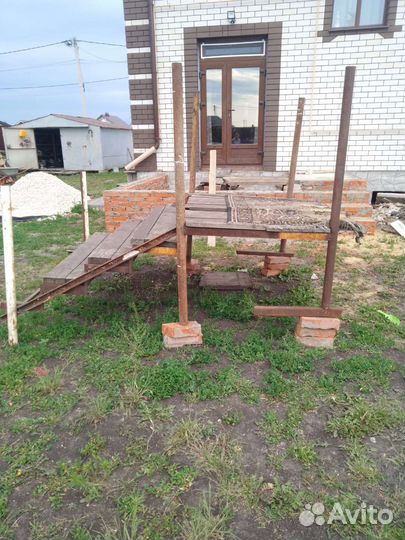 Крыльцо. Каркас крыльца