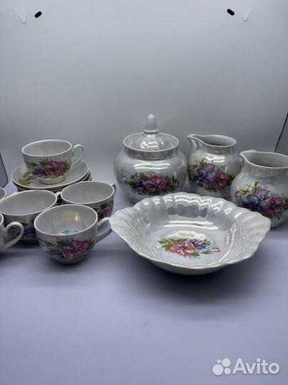 Чайный сервиз дулево СССР перламутр