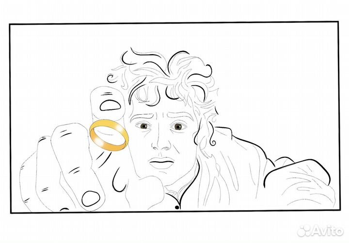 Тату с героями из Властелина Колец