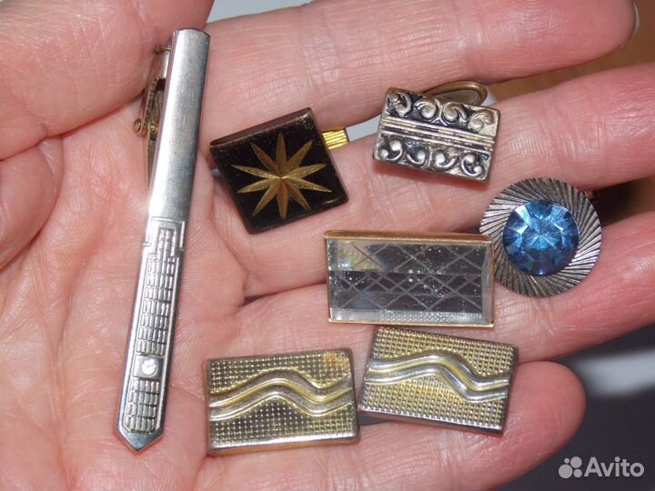 Запонки на рубашку, заколка, пуговицы СССР