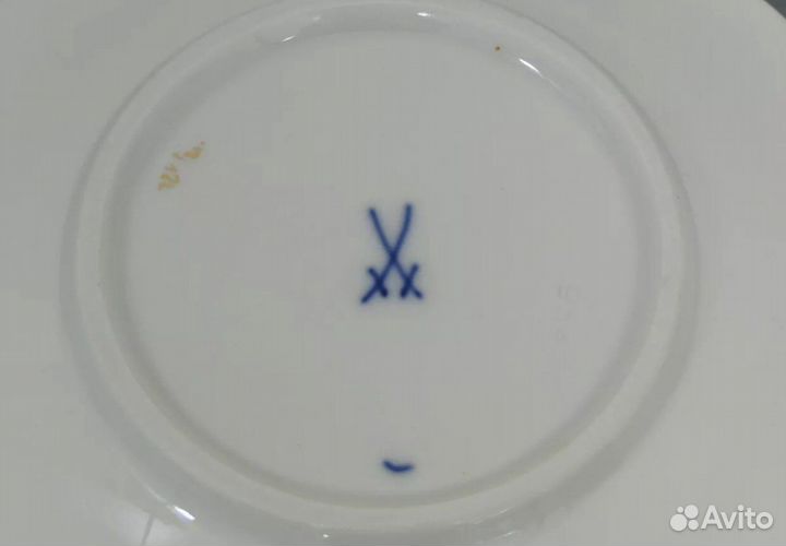 Чашка блюдце антик Мейссен дракон Meissen чайная и
