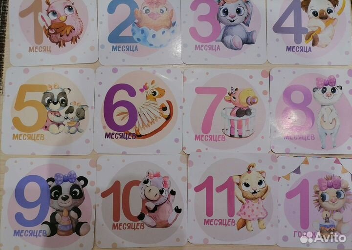 Набор карточек для девочек