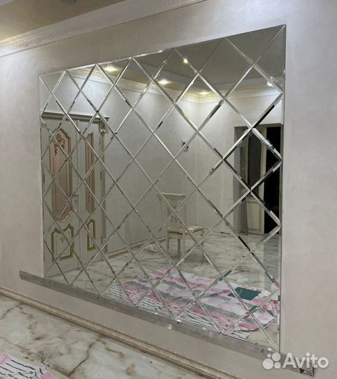Зеркало ромбик/ панно / фацет