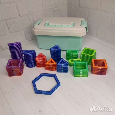 Магнитный конструктор 118 деталей (+аксессуары)