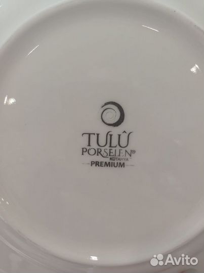 Набор фарфоровых тарелок, Столовый сервиз. Tulu Po