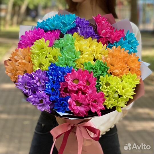 15 кустовых хризантем с доставкой в Кемерово