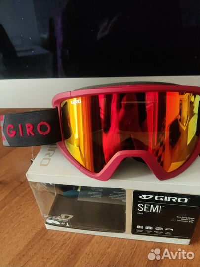 Горнолыжная маска Giro Semi Dark Red Sierra