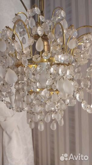 Люстра хрусталь виноград Чехия