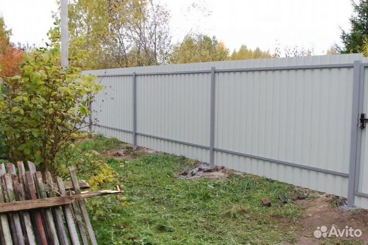 Забор из профнастила