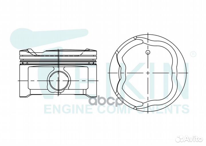 Поршни (к-т 4 шт) 050 toyota