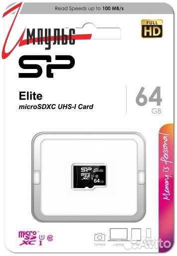 MicroSD Silicon Power Elite 64 гб новая