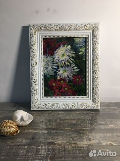 Картина маслом на холсте цветы