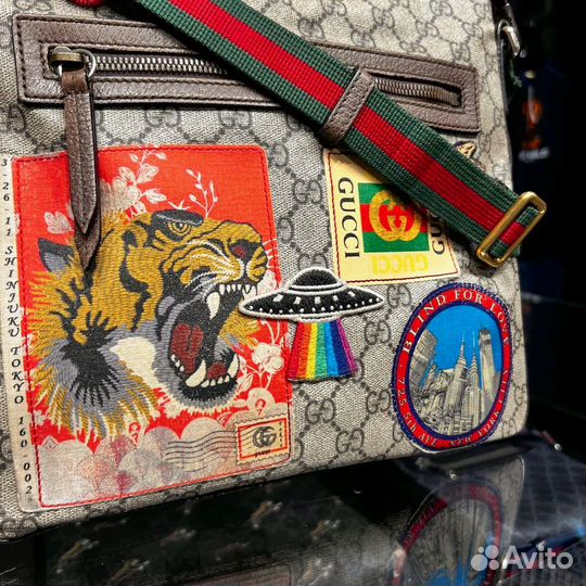 Сумка Gucci GG Tiger Supreme Оригинал Мужская