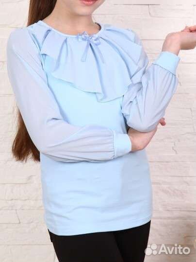 Новая школьная блузка на девочку 140-146