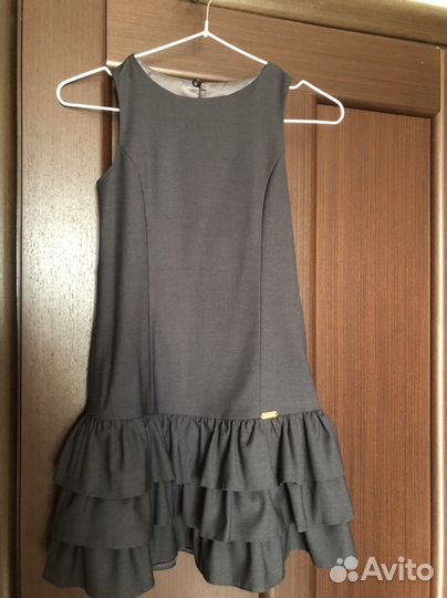 Школьный сарафан серый 134