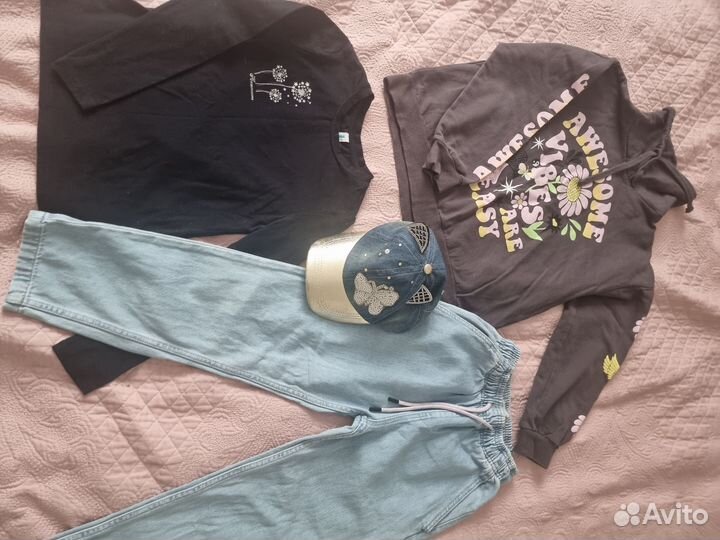 Новые вещи пакетом для девочки 134 140 HM