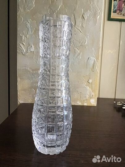 Ваза цветное стекло винтаж